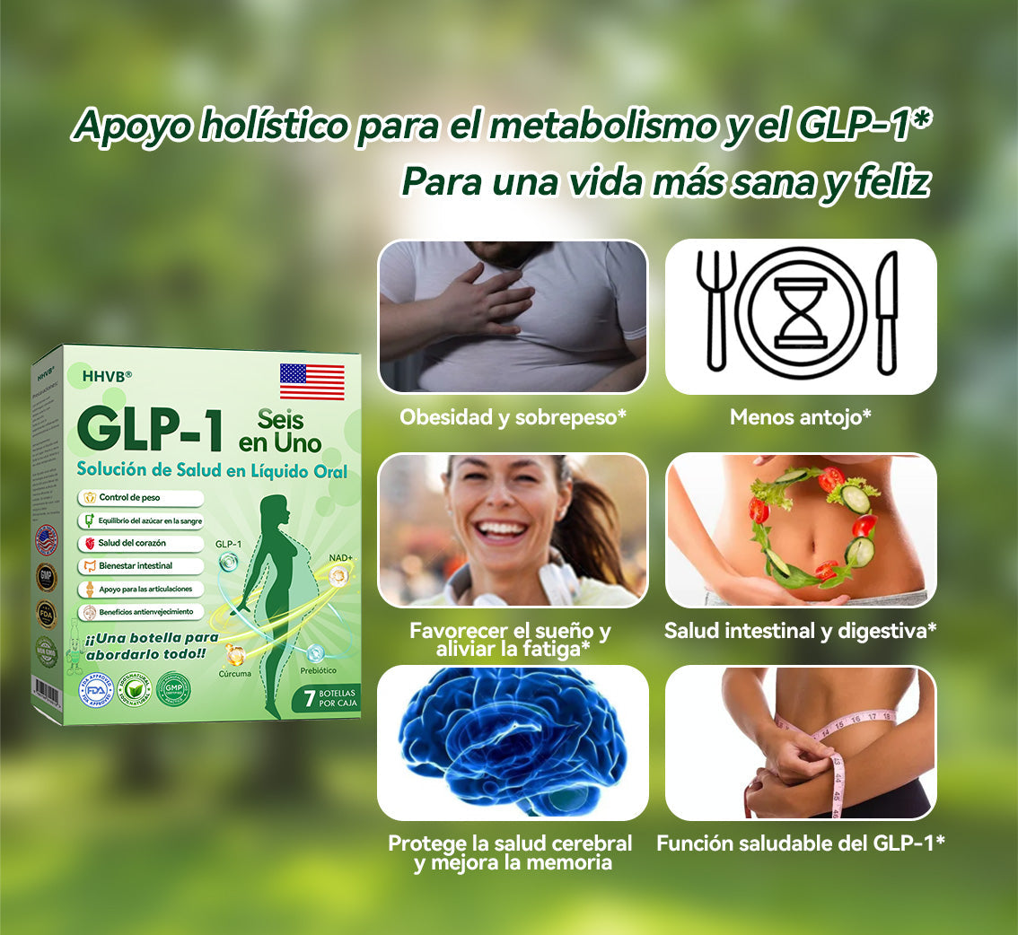 🔥 ¡Solo quedan 10 cajas! ¡30% de descuento adicional! HHVB® GLP-1 6 en 1 Líquido Oral, probado y seguro, apoya el peso, azúcar en sangre, digestión y energía con resultados duraderos.