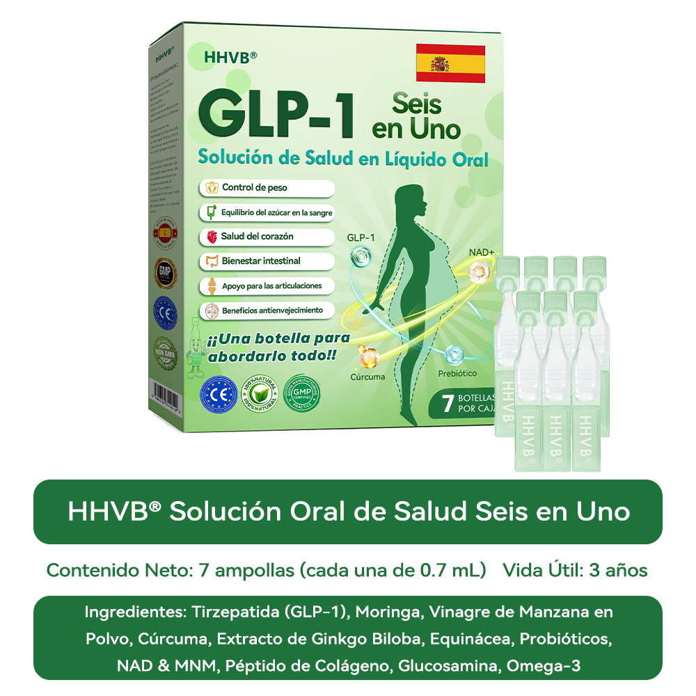 🔥 ¡Solo quedan 10 cajas! ¡30% de descuento adicional! HHVB® GLP-1 6 en 1 Líquido Oral, probado y seguro, apoya el peso, azúcar en sangre, digestión y energía con resultados duraderos.
