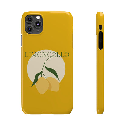 Italian Limoncello Yellow Slim Phone Cases with Lemons, Case-Mate IPHONE16 and all sizes